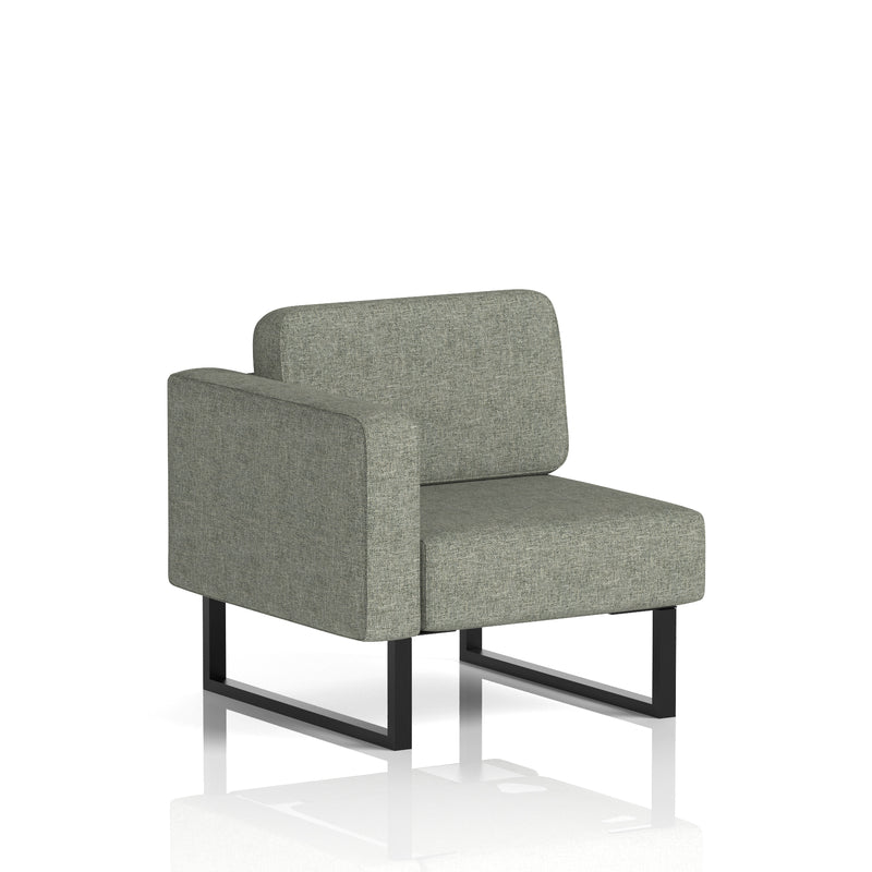 Brixworth Modular Seating Right Unit - Rivet - Vitreous Black Legs - Homesplex
