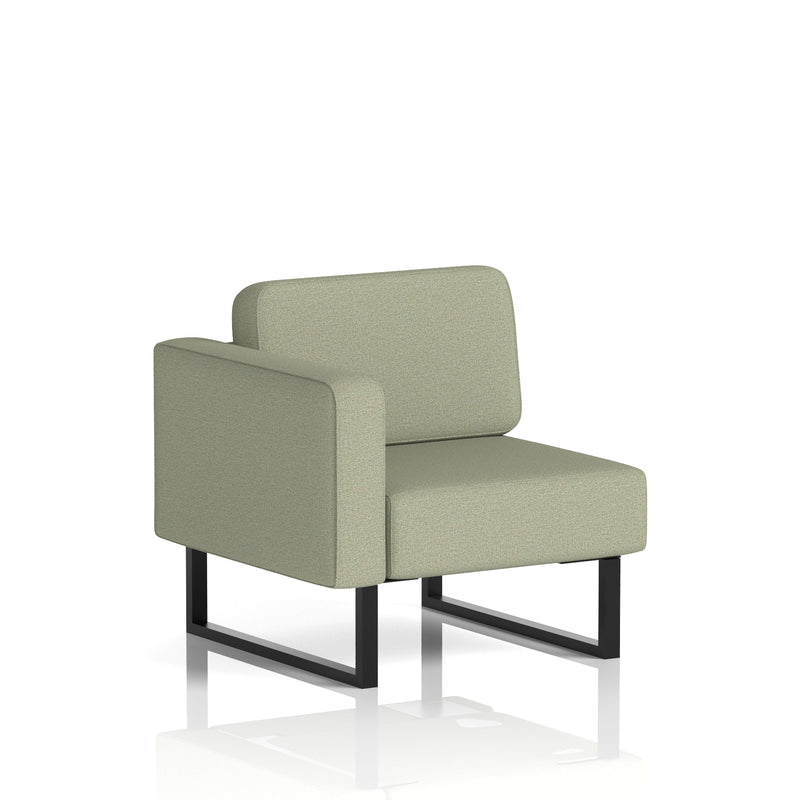 Brixworth Modular Seating Right Unit - Main Line Flax - Newbury Black Legs - Homesplex