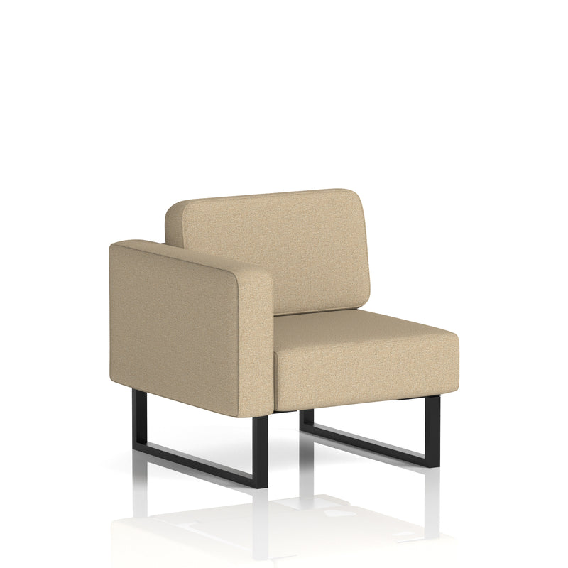 Brixworth Modular Seating Right Unit - Main Line Flax - Upminster Black Legs - Homesplex