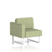 Brixworth Modular Seating Right Unit - Rivet - Burnish White Legs - Homesplex