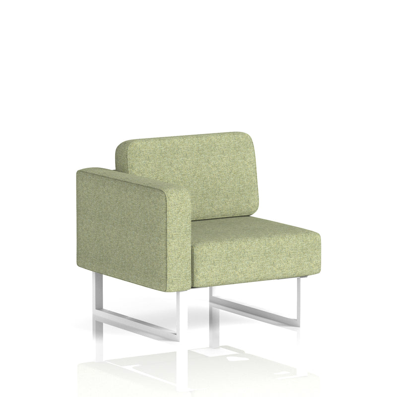 Brixworth Modular Seating Right Unit - Rivet - Burnish White Legs - Homesplex