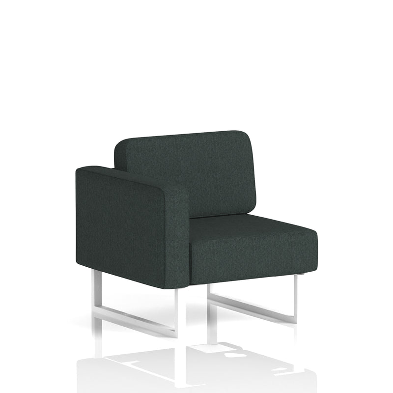 Brixworth Modular Seating Right Unit - Rivet - Charcoal White Legs - Homesplex