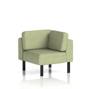 Brixworth Modular Seating Corner Unit - Rivet - Burnish Black Legs - Homesplex