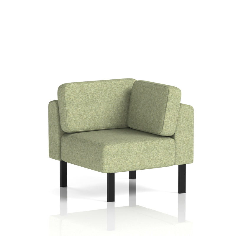 Brixworth Modular Seating Corner Unit - Rivet - Burnish Black Legs - Homesplex