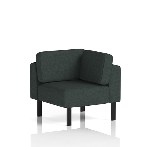 Brixworth Modular Seating Corner Unit - Rivet - Charcoal Black Legs - Homesplex