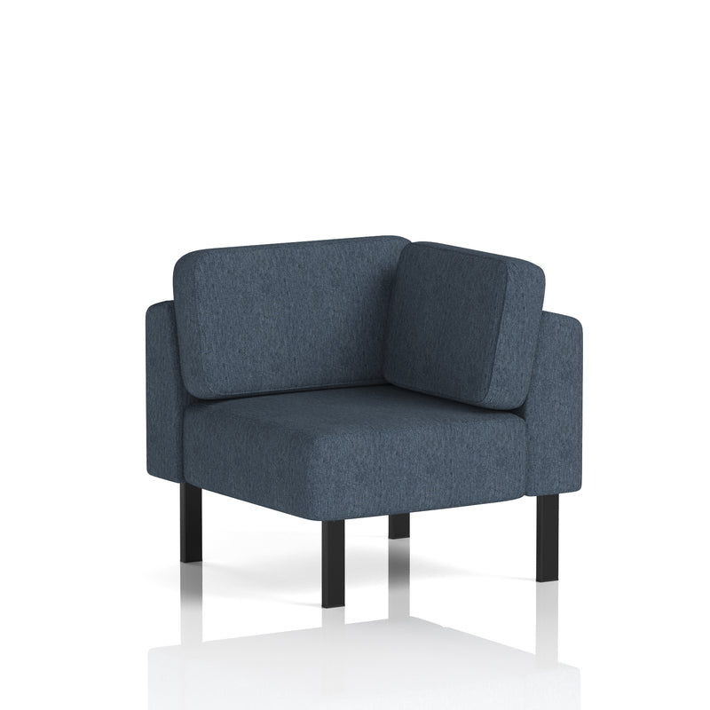 Brixworth Modular Seating Corner Unit - Rivet - Crucible Black Legs - Homesplex