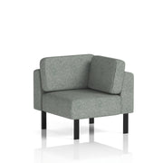 Brixworth Modular Seating Corner Unit - Rivet - Prime Black Legs - Homesplex