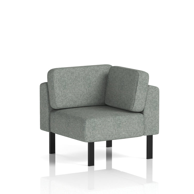 Brixworth Modular Seating Corner Unit - Rivet - Prime Black Legs - Homesplex