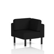 Brixworth Modular Seating Corner Unit - X2 - Diameter Black Legs - Homesplex