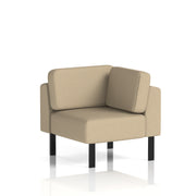 Brixworth Modular Seating Corner Unit - Main Line Flax - Upminster Black Legs - Homesplex