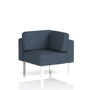 Brixworth Modular Seating Corner Unit - Rivet - Crucible White Legs - Homesplex
