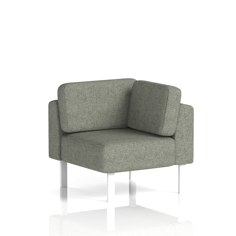 Brixworth Modular Seating Corner Unit - Rivet - Vitreous White Legs - Homesplex