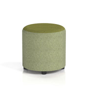 Harlestone Round Stool in Two Tone - Small Rivet - Burnish Body Olive Top - Homesplex
