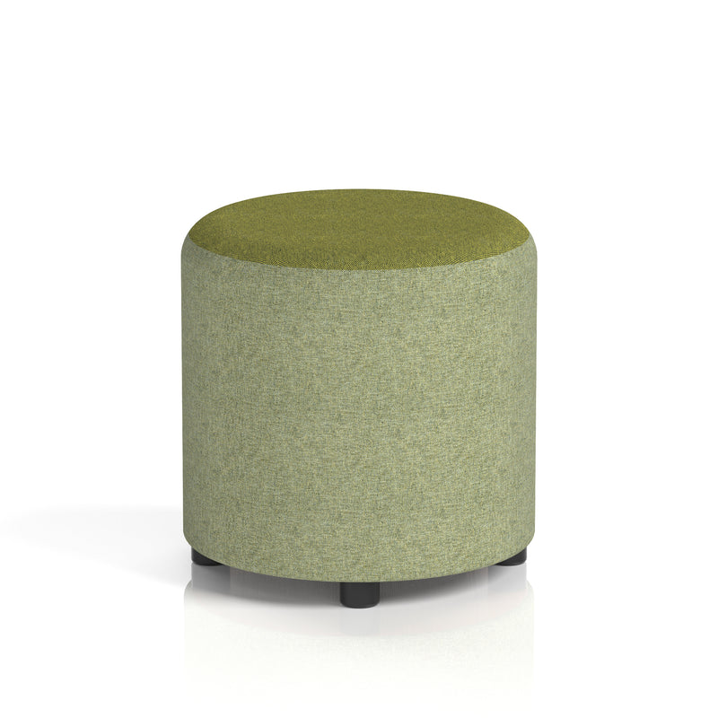 Harlestone Round Stool in Two Tone - Small Rivet - Burnish Body Olive Top - Homesplex