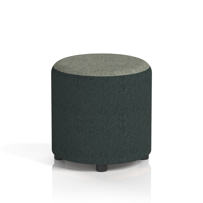 Harlestone Round Stool in Two Tone - Small Rivet - Charcoal Body Vitreous Top - Homesplex