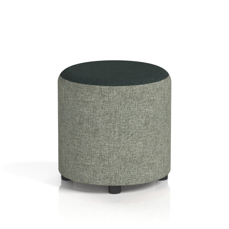 Harlestone Round Stool in Two Tone - Small Rivet - Vitreous Body Charcoal Top - Homesplex