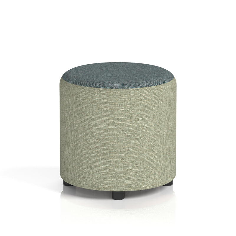 Harlestone Round Stool in Two Tone - Small Main Line Flax - Newbury Body Westminster Top - Homesplex