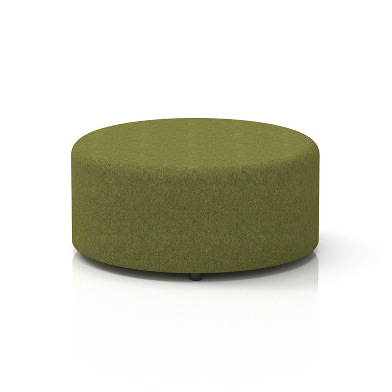 Harlestone Round Stool in Single Tone - Large Rivet - Olive Body And Top - Homesplex