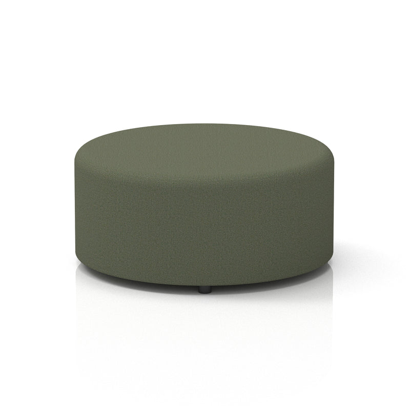 Harlestone Round Stool in Single Tone - Large Main Line Flax - Monument Body And Top - Homesplex