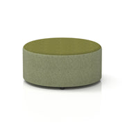 Harlestone Round Stool in Two Tone - Large Rivet - Burnish Body Olive Top - Homesplex