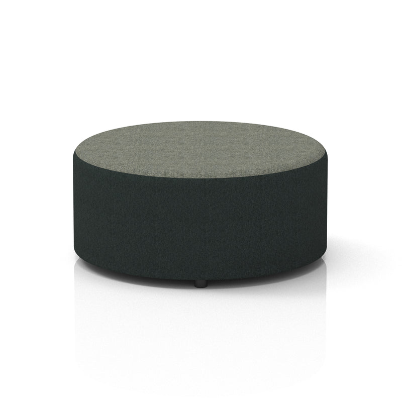 Harlestone Round Stool in Two Tone - Large Rivet - Charcoal Body Vitreous Top - Homesplex