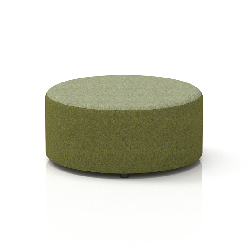 Harlestone Round Stool in Two Tone - Large Rivet - Olive Body Burnish Top - Homesplex