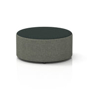 Harlestone Round Stool in Two Tone - Large Rivet - Vitreous Body Charcoal Top - Homesplex
