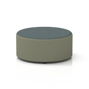 Harlestone Round Stool in Two Tone - Large Main Line Flax - Newbury Body Westminster Top - Homesplex