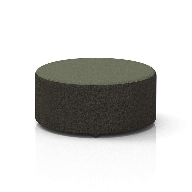 Harlestone Round Stool in Two Tone - Large Main Line Flax - Temple Body Monument Top - Homesplex
