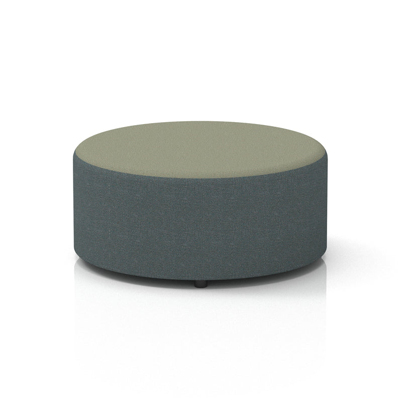 Harlestone Round Stool in Two Tone - Large Main Line Flax - Westminster Body Newbury Top - Homesplex