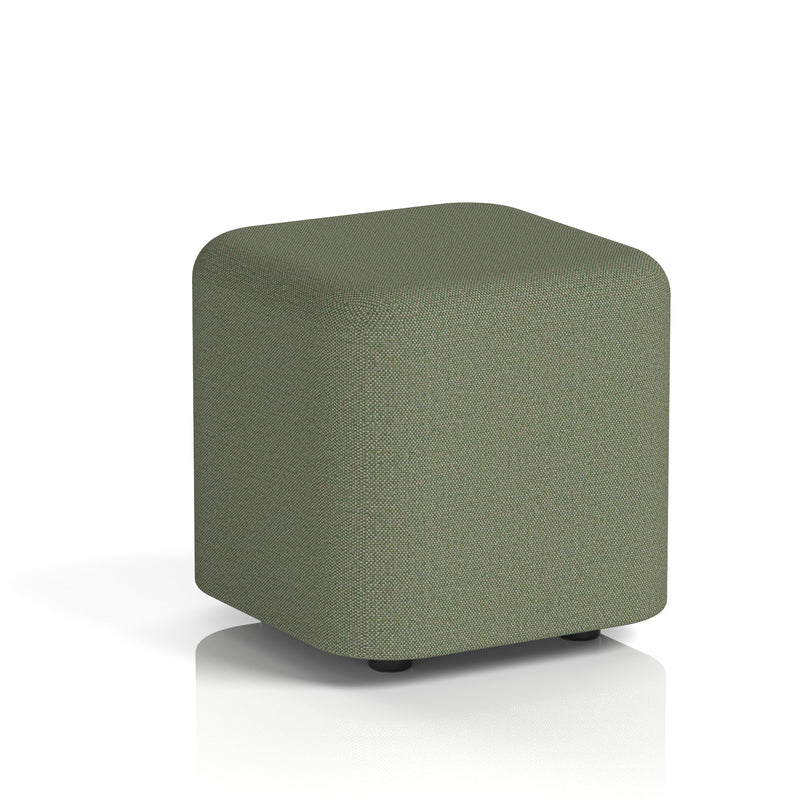 Harlestone Square Stool in Single Tone - Small Square Main Line Flax - Monument - Homesplex