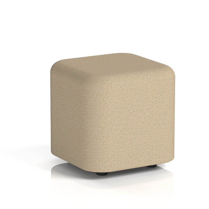Harlestone Square Stool in Single Tone - Small Square Main Line Flax - Upminster - Homesplex