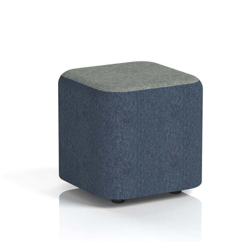 Harlestone Square Stool in Two Tone - Small Square Rivet - Crucible Body Prime Top - Homesplex