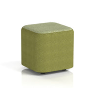 Harlestone Square Stool in Two Tone - Small Square Rivet - Olive Body Burnish Top - Homesplex
