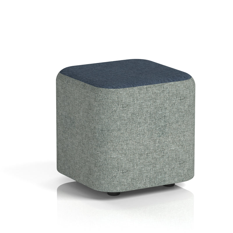 Harlestone Square Stool in Two Tone - Small Square Rivet - Prime Body Crucible Top - Homesplex