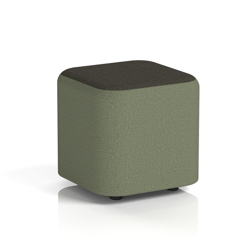 Harlestone Square Stool in Two Tone - Small Square Main Line Flax - Monument Body Temple Top - Homesplex