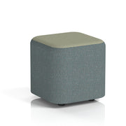 Harlestone Square Stool in Two Tone - Small Square Main Line Flax - Westminster Body Newbury Top - Homesplex