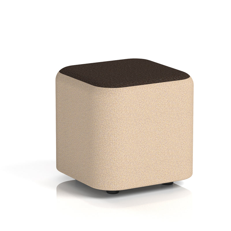 Harlestone Square Stool in Two Tone - Small Square Synergy - Affix Body Wed Top - Homesplex