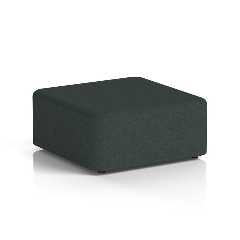 Harlestone Square Stool in Single Tone - Large Square Rivet - Charcoal - Homesplex