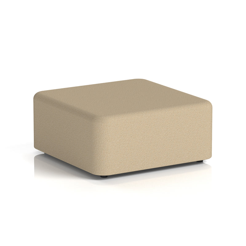 Harlestone Square Stool in Single Tone - Large Square Main Line Flax - Upminster - Homesplex