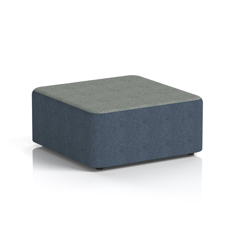 Harlestone Square Stool in Two Tone - Large Square Rivet - Crucible Body Prime Top - Homesplex