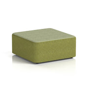 Harlestone Square Stool in Two Tone - Large Square Rivet - Olive Body Burnish Top - Homesplex