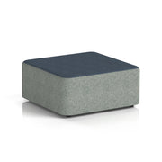 Harlestone Square Stool in Two Tone - Large Square Rivet - Prime Body Crucible Top - Homesplex