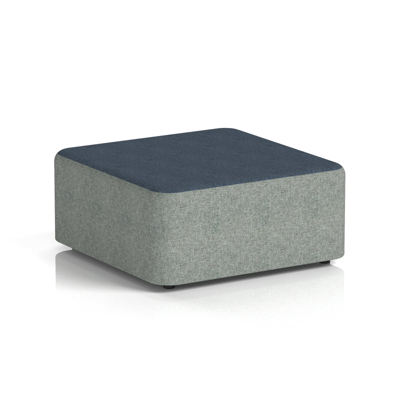 Harlestone Square Stool in Two Tone - Large Square Rivet - Prime Body Crucible Top - Homesplex