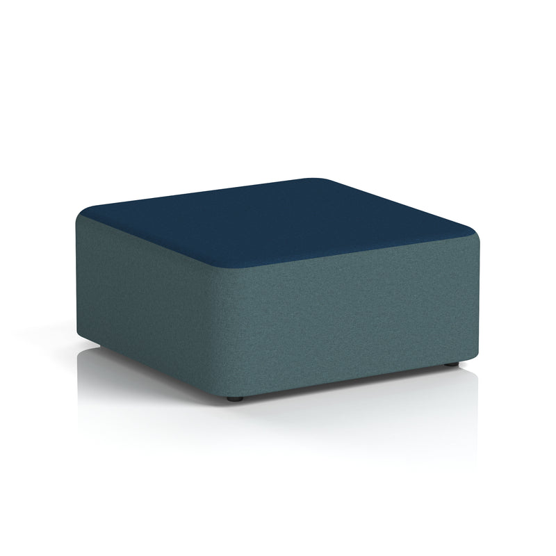 Harlestone Square Stool in Two Tone - Large Square X2 - Polygon Body Calculus Top - Homesplex