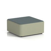 Harlestone Square Stool in Two Tone - Large Square Main Line Flax - Newbury Body Westminster Top - Homesplex