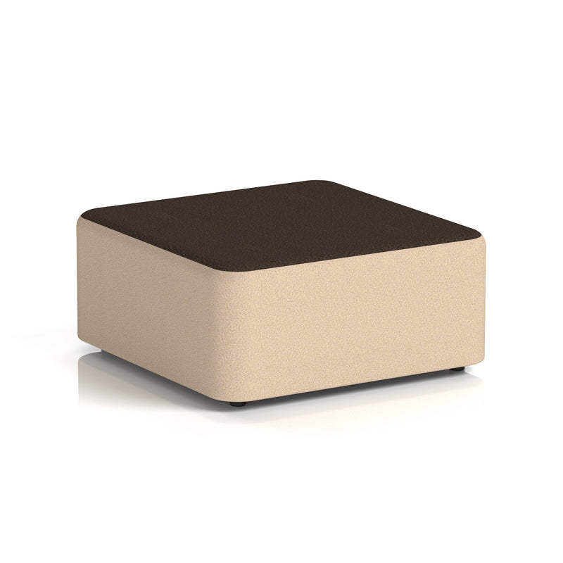 Harlestone Square Stool in Two Tone - Large Square Synergy - Affix Body Wed Top - Homesplex