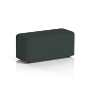 Harlestone Rectangular Stool in Single Tone - Small Rectangular Rivet - Charcoal - Homesplex