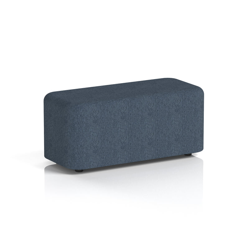 Harlestone Rectangular Stool in Single Tone - Small Rectangular Rivet - Crucible - Homesplex