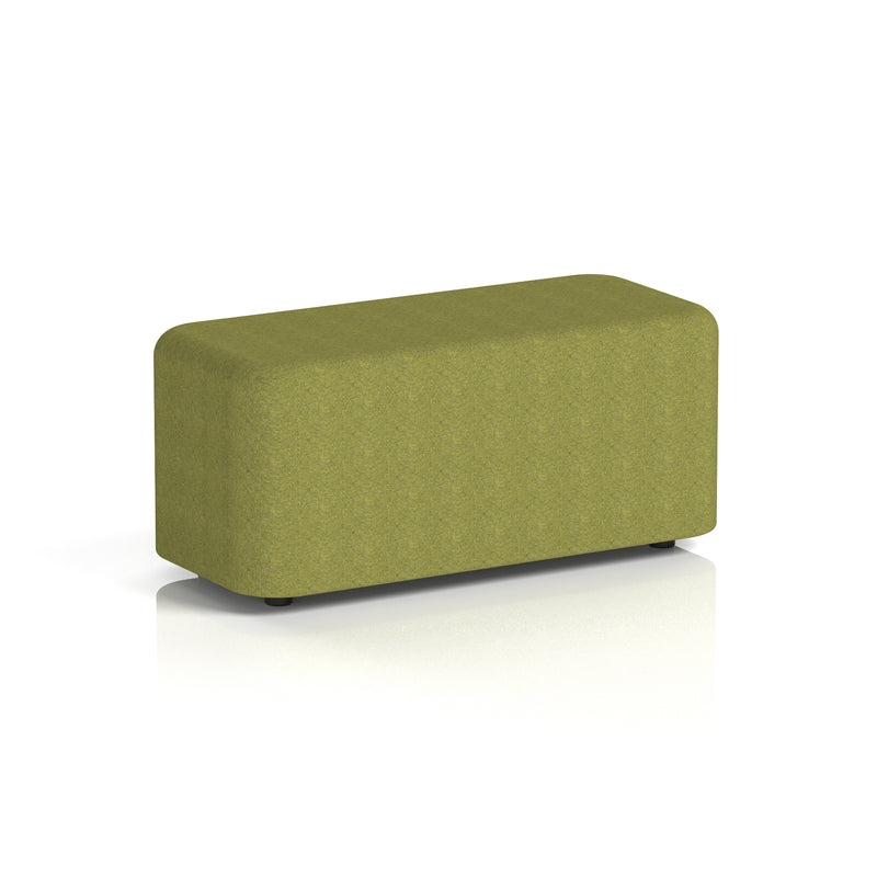 Harlestone Rectangular Stool in Single Tone - Small Rectangular Rivet - Olive - Homesplex